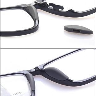 插卡扣一体式橡胶减压眼镜鼻托塑料套近视镜入防滑托叶入支架配件