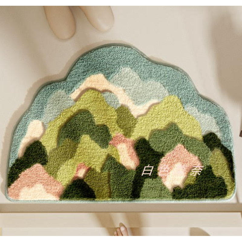 ins风小清新家用卫生间地垫吸水垫浴室地毯进门口垫植绒厕所脚垫,居家布艺,家用脚垫,淘宝优惠券,粉丝福利购,淘宝优惠卷