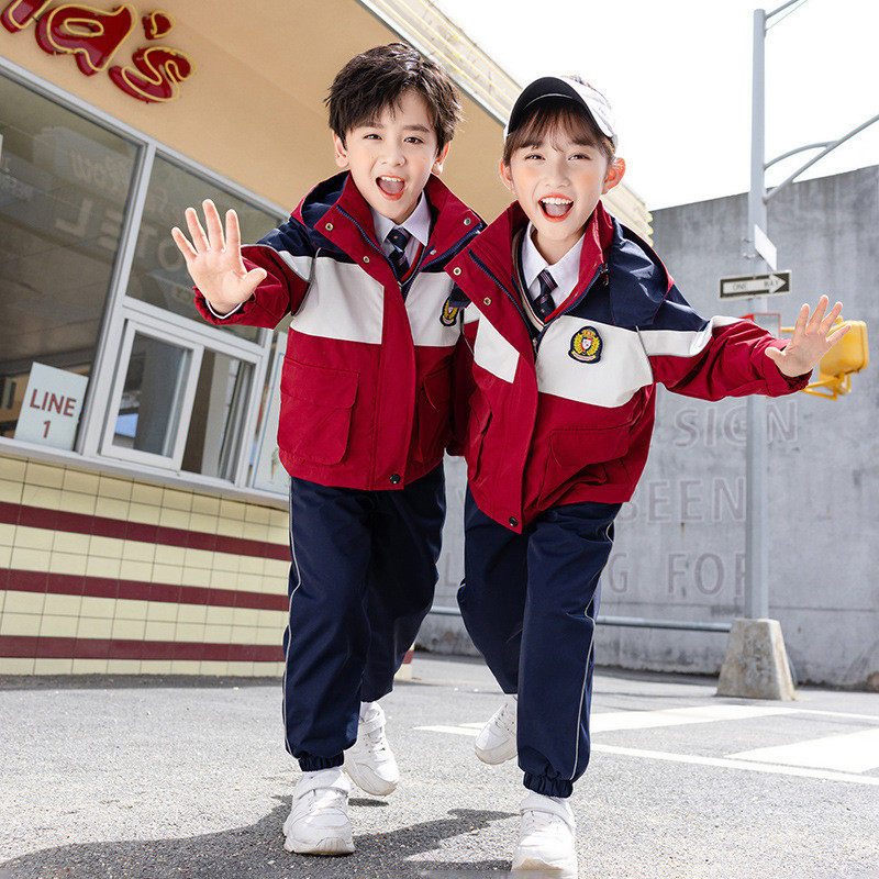 小学生校服春秋款幼儿园园服秋冬季三件套儿童班服装