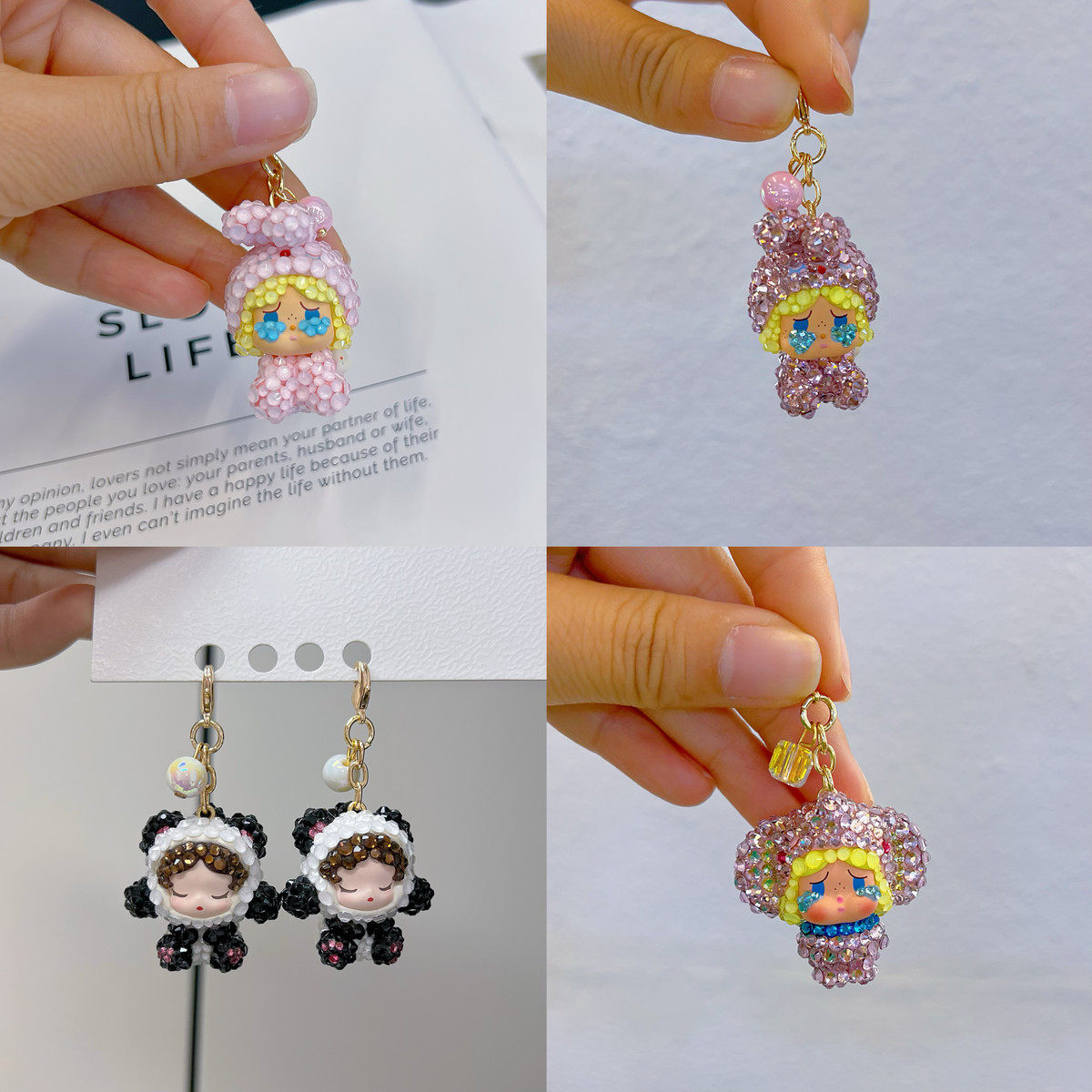 可爱兔兔哭娃拉链扣挂件手机挂件,服饰配件/皮带/帽子/围巾,包挂件,淘宝优惠券,粉丝福利购,淘宝优惠卷