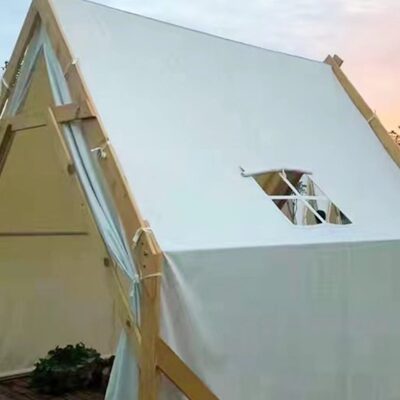 小木屋桌椅来图定制天幕头件起定源一工厂帐篷logo