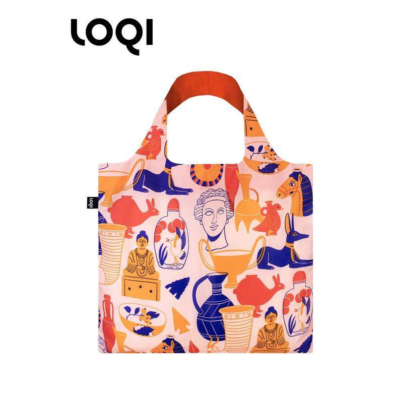 LOQI环保时尚单肩购物袋大容量单肩手提背斜挎包女古老的艺术品,收纳整理,购物袋/环保袋/帆布袋,淘宝优惠券,粉丝福利购,淘宝优惠卷