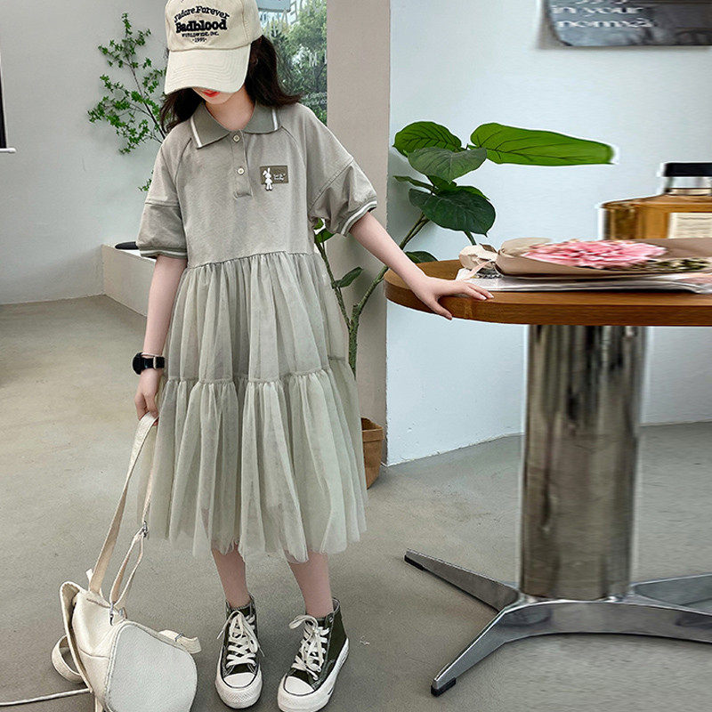 polo衫夏装2024新款韩版女孩夏气儿童潮,童装/婴儿装/亲子装,连衣裙,淘宝优惠券,粉丝福利购,淘宝优惠卷