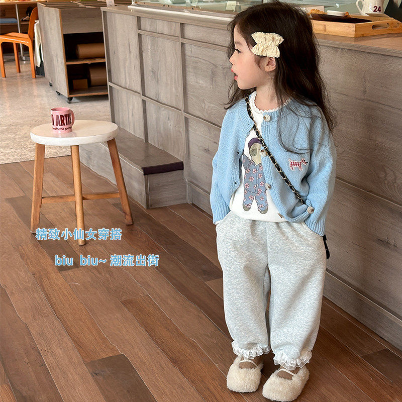 开衫毛衣秋装新款韩版洋气儿童圆领女宝宝秋季潮,童装/婴儿装/亲子装,毛衣/针织衫,淘宝优惠券,粉丝福利购,淘宝优惠卷