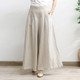 绣花亚麻阔腿裤 女垂感甩裤 春秋长裤 夏季 高个子宽松大码 民族风