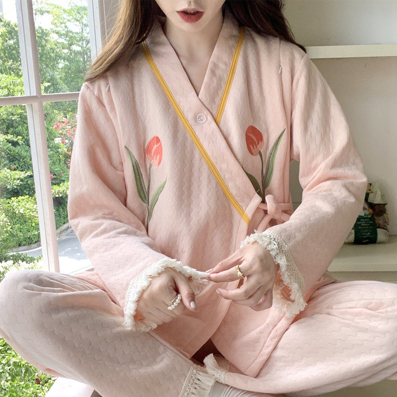 月子服空气棉和服款春秋纯棉加厚产后哺乳衣秋冬孕妇睡衣女家居服,孕妇装/孕产妇用品/营养,家居服套装,淘宝优惠券,粉丝福利购,淘宝优惠卷