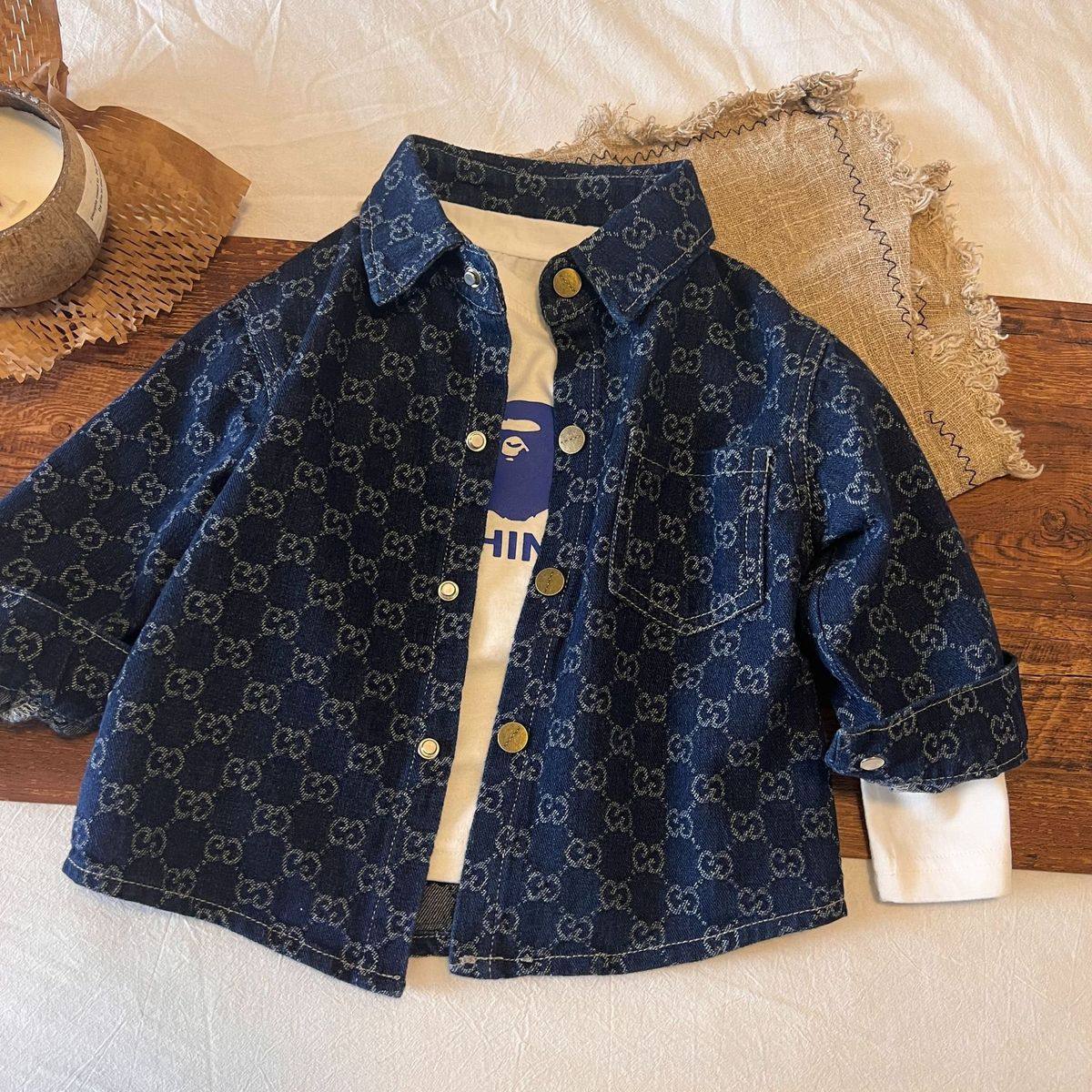 男童时尚休闲牛仔2025春秋新款衬衫儿童衬衣宝宝开衫,童装/婴儿装/亲子装,儿童牛仔外套,淘宝优惠券,粉丝福利购,淘宝优惠卷