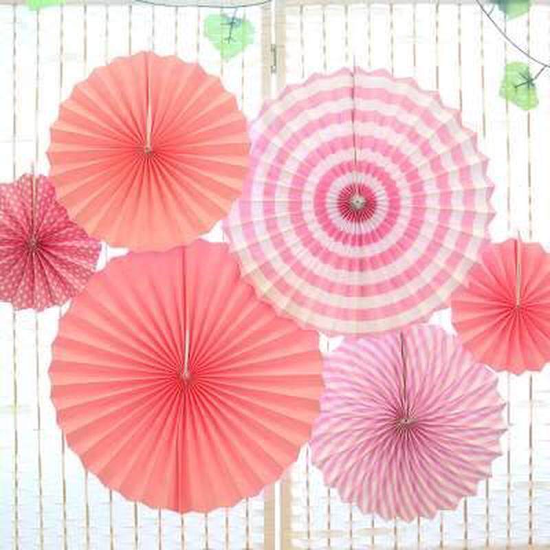 六一儿童节装饰纸扇装饰纸花扇学校幼儿园商场橱窗布置吊饰挂件