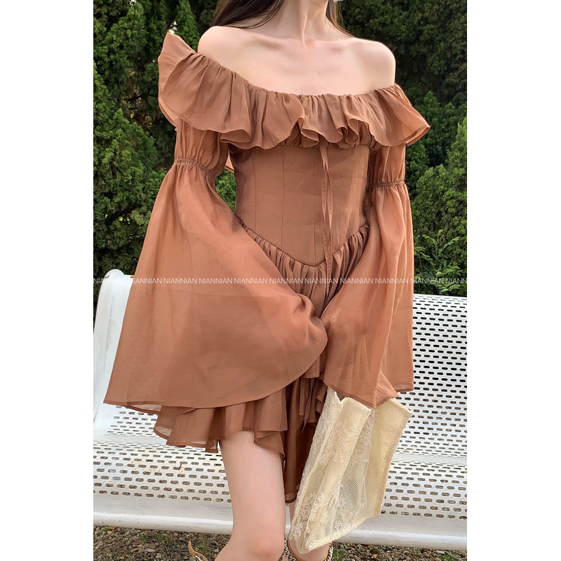 女夏季高级设计感茶系别致甜辣很仙2022流行新款漂亮,女装/女士精品,连衣裙,淘宝优惠券,粉丝福利购,淘宝优惠卷