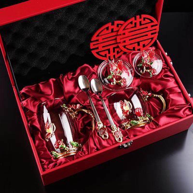 实用高档定制礼品送新人朋友闺蜜订婚结婚礼物新婚纪念对杯