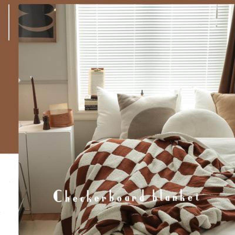 风软糯棋盘格毛毯子单人沙发盖毯薄款空调毯午睡小毛毯,床上用品,休闲毯/毛毯/绒毯,淘宝优惠券,粉丝福利购,淘宝优惠卷