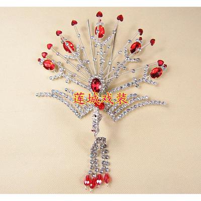 戏曲戏剧头面/京剧越剧头饰/老旦小正凤水钻中凤五彩木钻水钻头饰