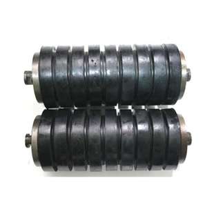 胶圈缓冲托辊 厂供应 生产输送机胶辊 包胶缓冲托辊耐用