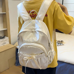 大学生高颜值轻便防水双肩包ins初中生小号背包 女生书包2025新款