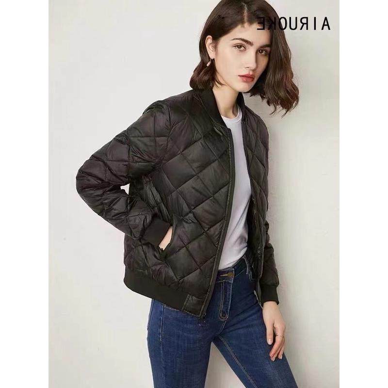 羽绒棉服女式短款2025潮冬装新款轻薄黑色棉袄棉衣小棒球