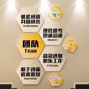 司贴设计高级置办公室墙面装饰励志标语氛背景感围布企业文化挂画