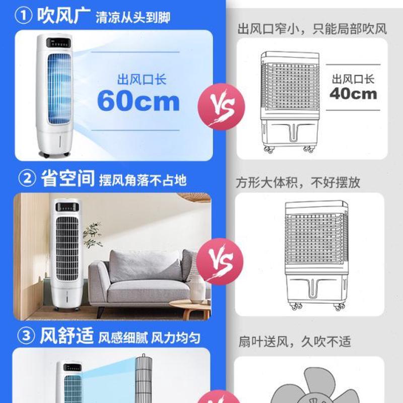 高档空调扇用冷风机制冷风扇宿舍水冷卧室小冷气扇工业小型移动