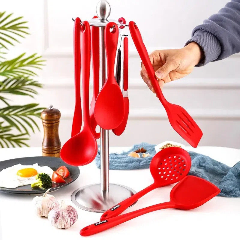 矽胶锅铲家用厨房炒菜专用铲子食品不沾锅厨具套组漏汤炒勺子防烫,厨房/烹饪用具,锅铲,淘宝优惠券,粉丝福利购,淘宝优惠卷