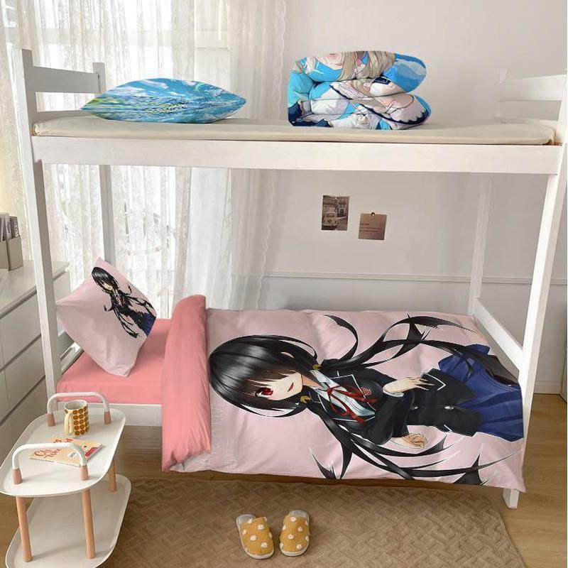 开学枕芯子约会大作战整套六件套床垫被定制宿舍床上用品套件学生,床上用品,学生床品套件,淘宝优惠券,粉丝福利购,淘宝优惠卷