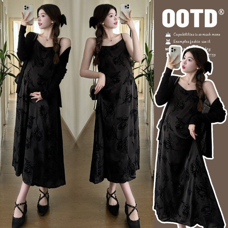 孕妇秋装套装2025新款时尚裙两件套洋气时髦秋冬款,孕妇装/孕产妇用品/营养,连衣裙,淘宝优惠券,粉丝福利购,淘宝优惠卷