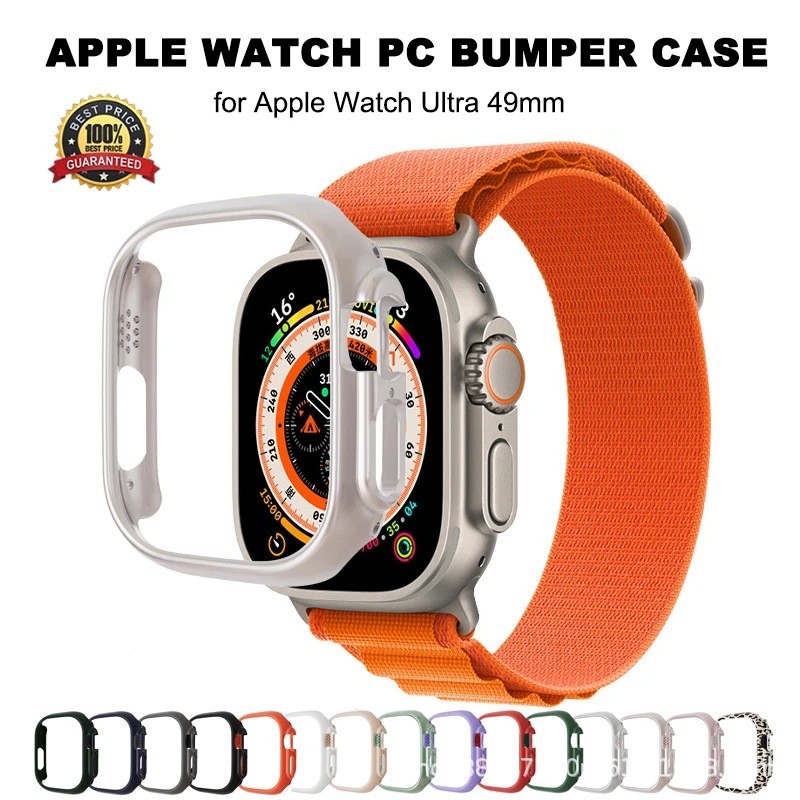 适用苹果手表表壳AppleWatch镂空PC边框49mm保护壳Ultra12保护套