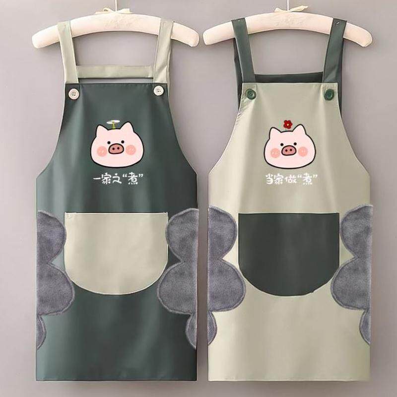 高级防水围裙感专用颜值男款做饭围巾女高老公年轻款厨房围裙防油
