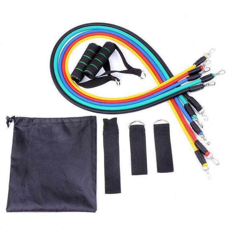 高档阻力带弹力绳拉力绳健身11多功能拉力器登山扣家用件套,运动/瑜伽/健身/球迷用品,拉力绳/拉力器,淘宝优惠券,粉丝福利购,淘宝优惠卷