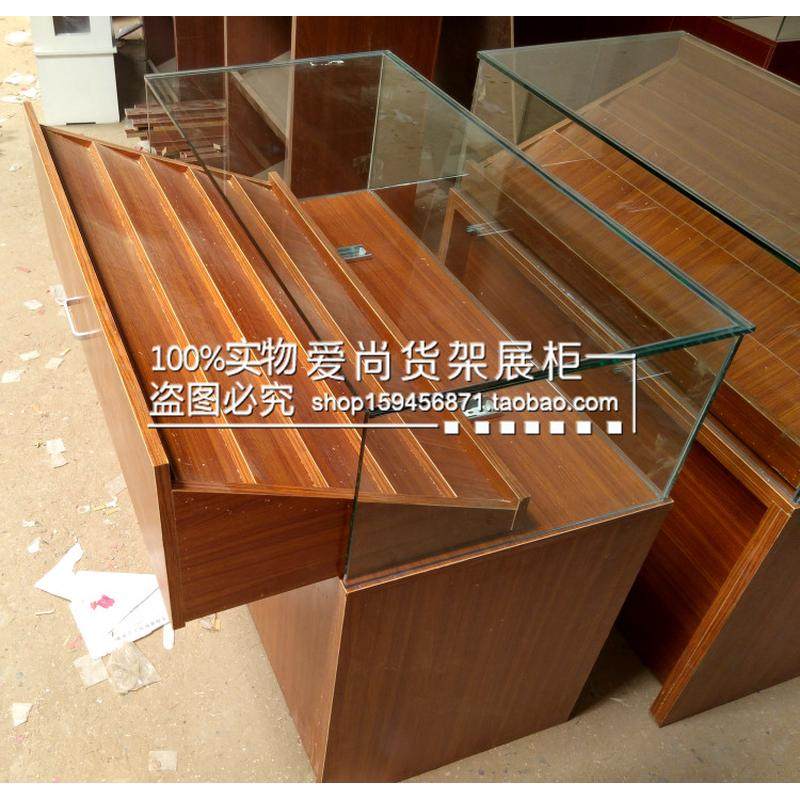 烟酒柜台展示柜烟酒展柜玻璃烟柜台木质烟柜高档烟酒柜台展示柜