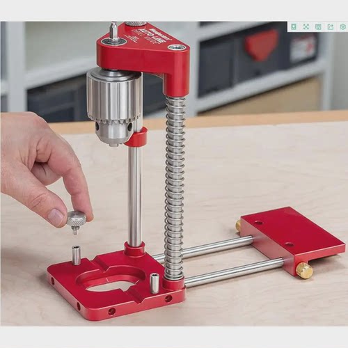 带式钻孔定位器 木工定位器木工定位仪打孔定位器红色TL030034