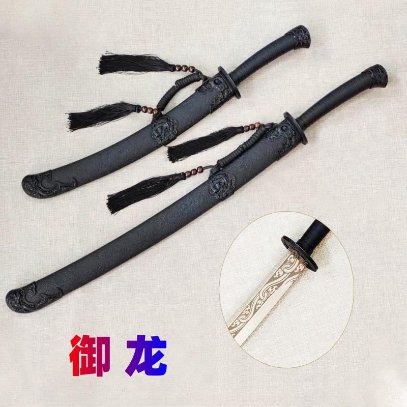 批发金属古风冷兵器刀剑道具绣春刀未开刃装饰摆件宝剑明捕清腰剑