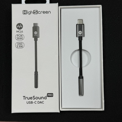 高端旗舰级Highsereen耳放ESS9281CPRO解码USB-C DAC小尾巴转换头