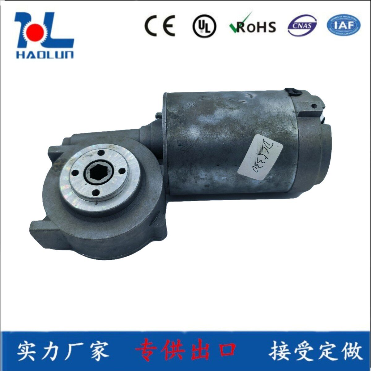 63涡轮双轴马达 蜗轮蜗杆减速 直流马达 可调速 12V/24V