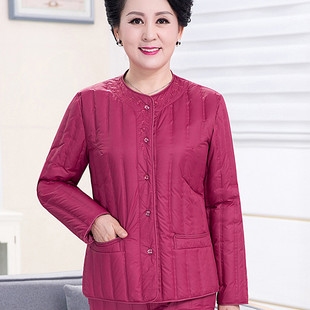 内胆女中老年冬款妈妈装小棉袄中年贴身内穿大码宽松短款