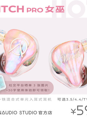 OpenAudiO｜女巫pro桃夭圈铁混合HIFI耳机流行人声ACG摇滚电音