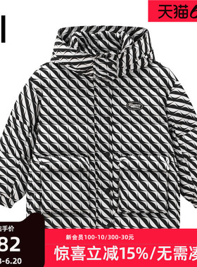 【高充绒】ei儿童加厚保暖羽绒服冬装新款连帽款亲子装