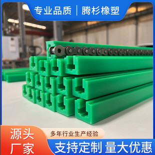 超高分子聚乙烯链条导轨 UPE单双排塑料导轨 耐低温自润滑高耐磨