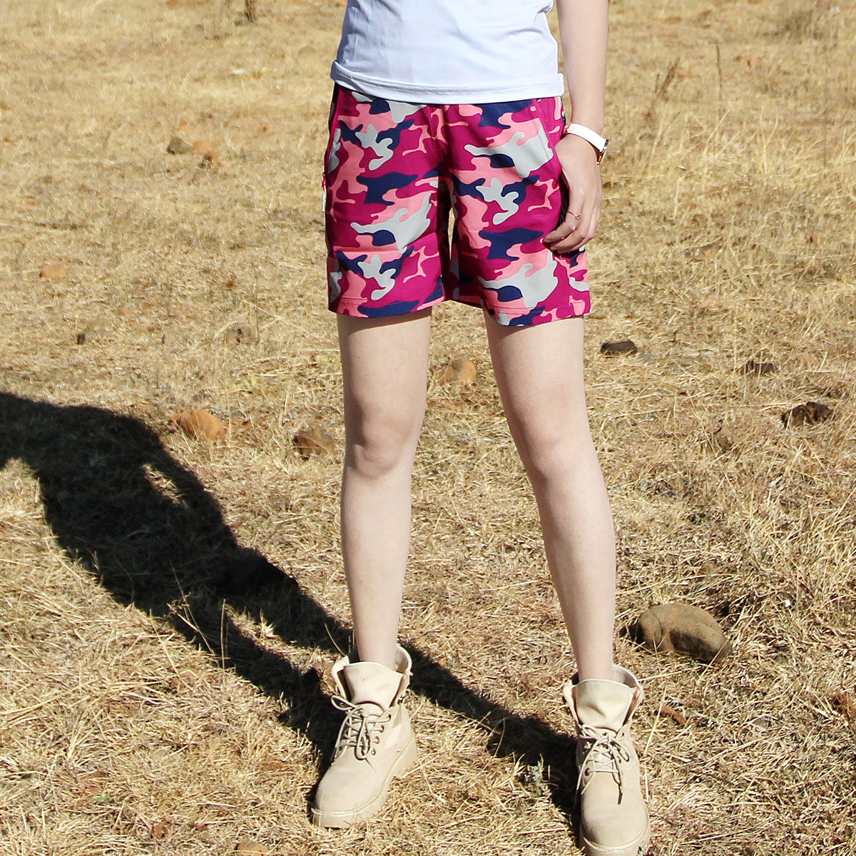 雪丘岛户外新款速干轻薄透气显瘦登山徒步沙滩快干裤女士