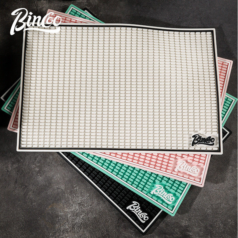 Bincoo咖啡吧台垫沥水垫子桌面防滑垫手柄压粉垫咖啡器具收纳垫