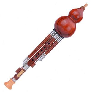高档演奏调凤聆 专业葫芦丝初学全乐器轩C调防摔成人红型檀木儿童