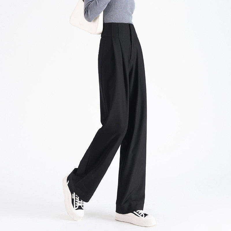 超阔腿裤女春夏高级感垂感宽松裤高个子加长拖地直筒休闲