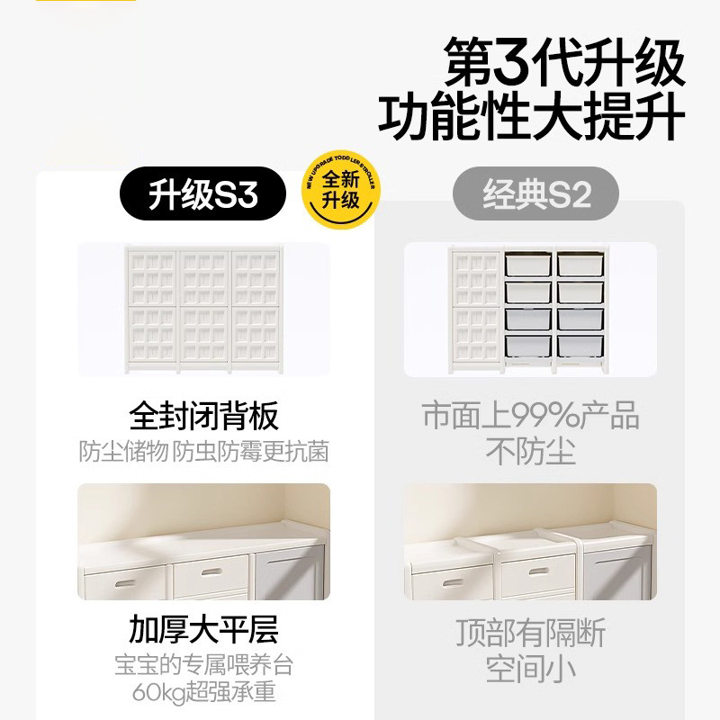 宝宝喂养台婴儿收纳架置物柜客厅靠墙玩具整理箱储物柜儿童收纳柜