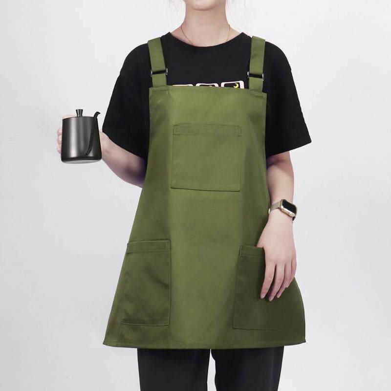 式防水围裙定制烘焙logo印字师咖啡工作服女马甲餐饮专用厨房新款