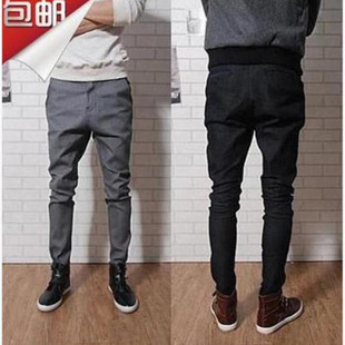 裤 男小脚裤 锥形裤 大码 2021韩版 弹力9分裤 春夏长裤