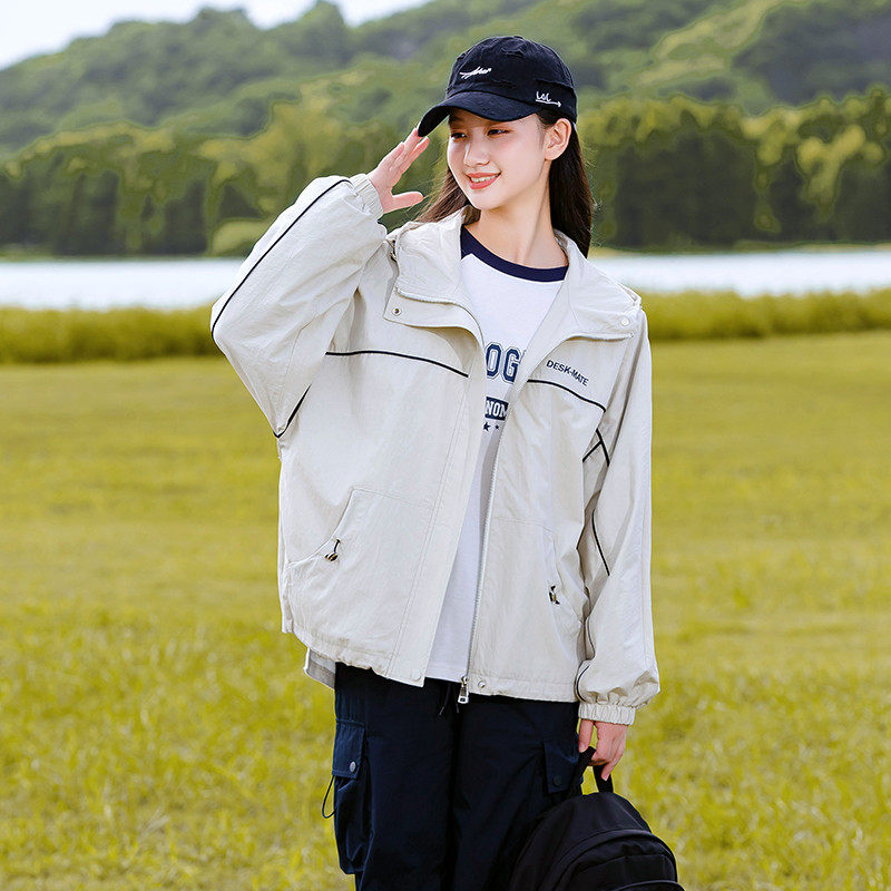 学生春秋季女2025新款高中女生15岁17少女风衣洋气