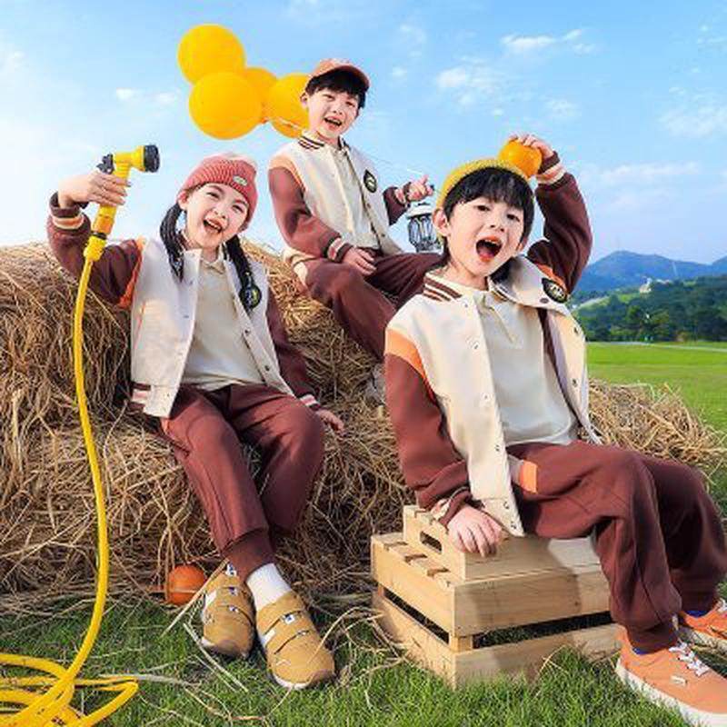 幼儿园园服春秋冬校服套装小学生班服三件套运动会一二五年级棕色,童装/婴儿装/亲子装,校服/园服,淘宝优惠券,粉丝福利购,淘宝优惠卷