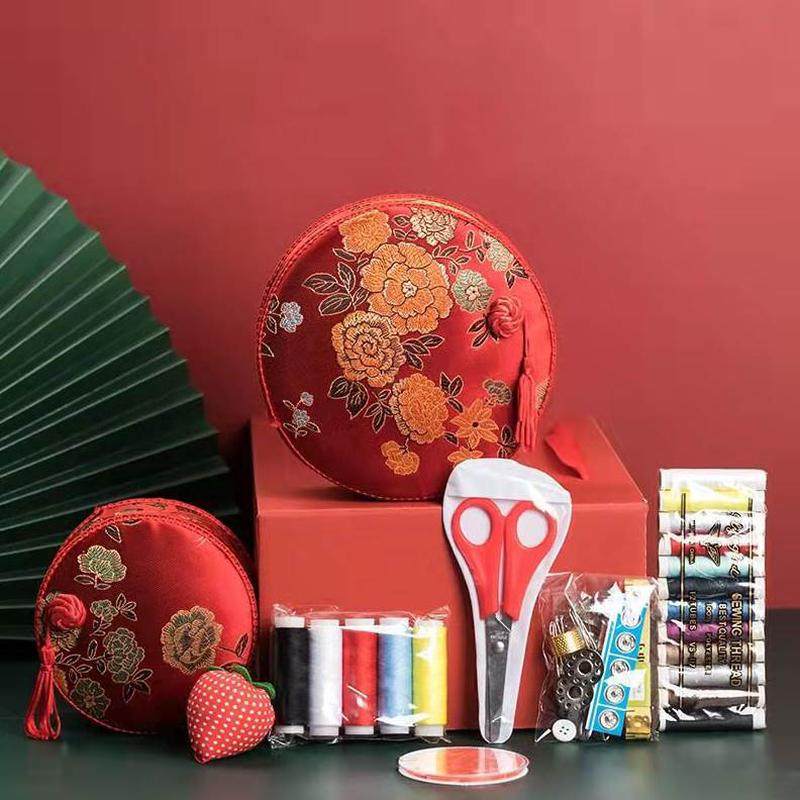 嫁壹次针线盒妆今工具套装新娘缝补结婚生家用红色,节庆用品/礼品,新娘配件,淘宝优惠券,粉丝福利购,淘宝优惠卷