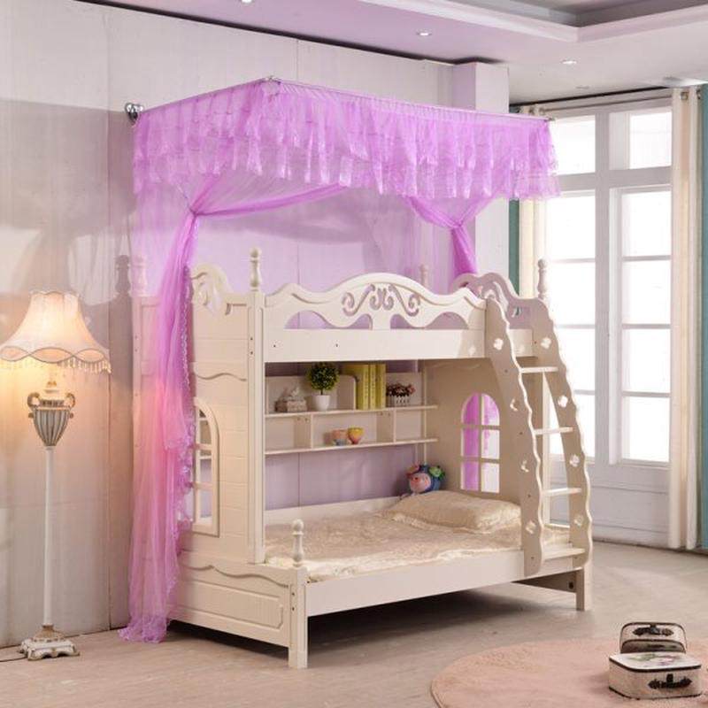 钉墙双层床高低子母床蚊帐儿童上下铺 连体一体加高落地伸缩蚊帐,床上用品,蚊帐,淘宝优惠券,粉丝福利购,淘宝优惠卷