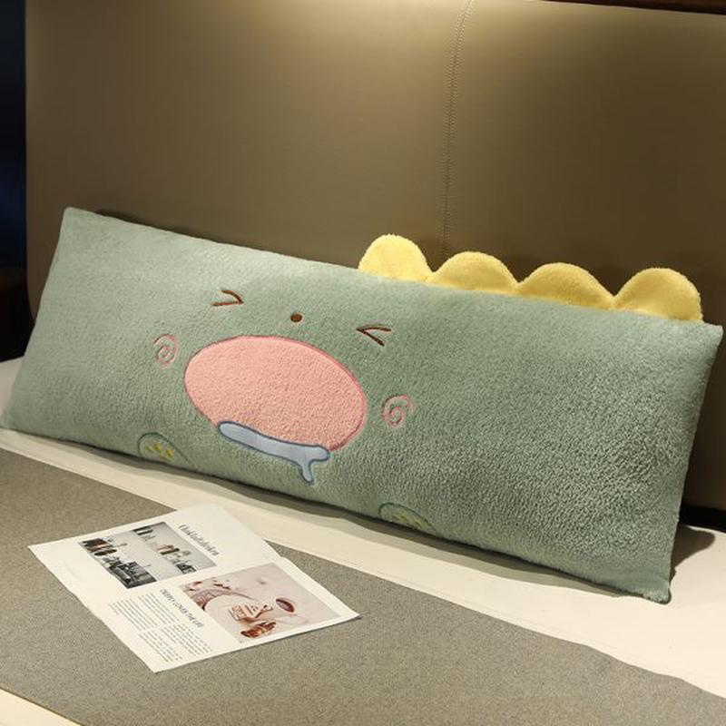 卧室腿可爱长条抱枕床上夹可拆洗睡觉床头大靠背靠垫恐龙枕头女生