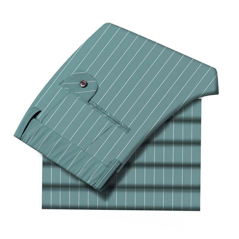 薄款冰丝条纹休闲西裤男士弹力夏季小直筒垂感透气九分男,男装,休闲裤,淘宝优惠券,粉丝福利购,淘宝优惠卷