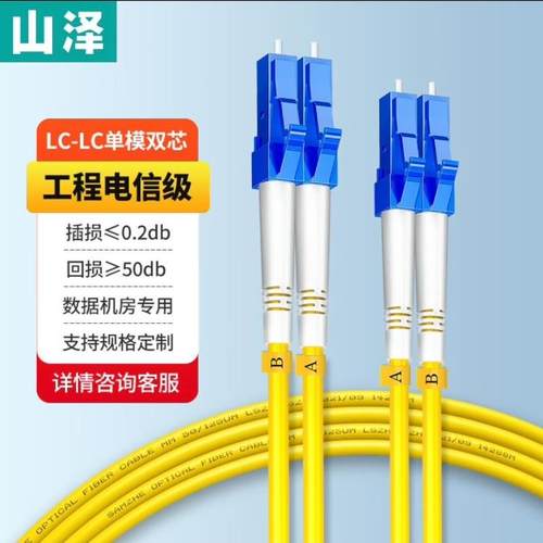 山泽（SAMZHE）光纤跳线电信级SC-SC转lc-fc单模单芯/单模双芯
